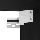 vidaXL fekete tölgy szerelt fa mosdószekrény 41x38,5x45 cm