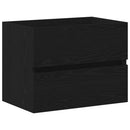 vidaXL Fürdőszoba Székény Fekete Tölgy 60 x 38,5 x 45 cm Szerelt Fa