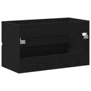vidaXL Fürdőszoba Székény Fekete Tölgy 80 x 38,5 x 45 cm Szerelt Fa
