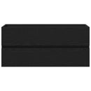 vidaXL fekete tölgy forgácslap mosdószekrény 100 x 38,5 x 45 cm