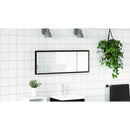 vidaXL LED Fürdőszoba Tükör Fekete tölgy 100 x 8,5 x 37 cm Üveg