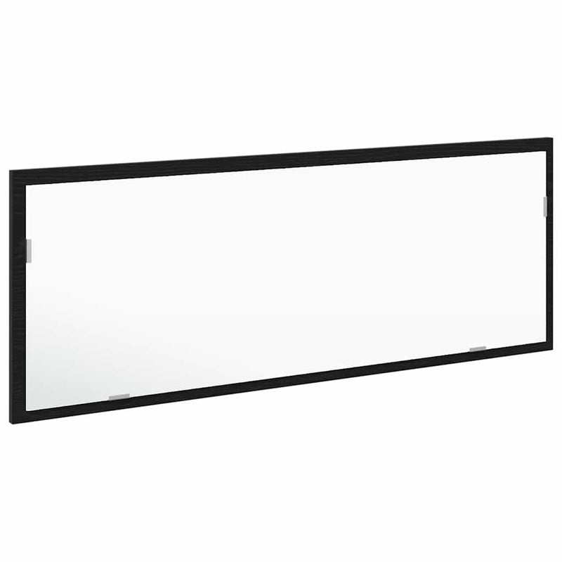 vidaXL LED Fürdőszoba Tükör Musta tammi 100 x 8.5 x 37 cm Faanyag
