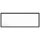 vidaXL LED Fürdőszoba Tükör Fekete tölgy 100 x 8,5 x 37 cm Üveg