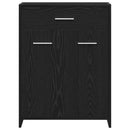 vidaXL Fürdőszoba Székény fiókkal Fekete tölgy 60 x 33 x 80 cm Faanyag