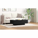 vidaXL Dohányzóasztal Fekete tölgy 100 x 49,5 x 31 cm Faanyag