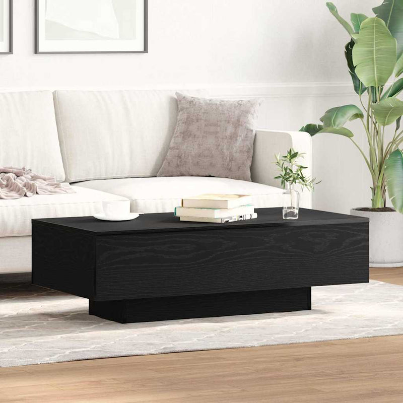 vidaXL Dohányzóasztal Musta tammi 100 x 49.5 x 31 cm Faanyag