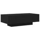 vidaXL Dohányzóasztal Fekete tölgy 100 x 49,5 x 31 cm Faanyag