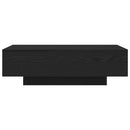 vidaXL Dohányzóasztal Fekete tölgy 100 x 49,5 x 31 cm Faanyag