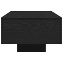 vidaXL Dohányzóasztal Fekete tölgy 100 x 49,5 x 31 cm Faanyag