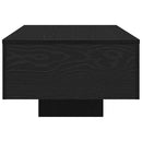 vidaXL Dohányzóasztal Fekete tölgy 100 x 49,5 x 31 cm Faanyag
