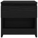 vidaXL Éjjeliszekrény fiókkal Fekete tölgy 40 x 30 x 39 cm Faanyag