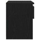 vidaXL Éjjeliszekrény fiókkal Fekete tölgy 40 x 30 x 39 cm Faanyag