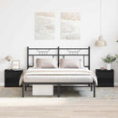 vidaXL Éjjeliszekrény 2 pcs Fekete tölgy 40 x 30 x 39 cm Faanyag