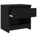vidaXL Éjjeliszekrény 2 pcs Fekete tölgy 40 x 30 x 39 cm Faanyag