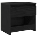 vidaXL Éjjeliszekrény 2 pcs Fekete tölgy 40 x 30 x 39 cm Faanyag