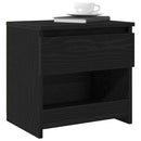 vidaXL Éjjeliszekrény 2 pcs Fekete tölgy 40 x 30 x 39 cm Faanyag