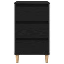 vidaXL Éjjeliszekrény fiókkal Fekete tölgy 40 x 35 x 69 cm Faanyag