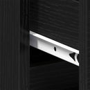 vidaXL Éjjeliszekrény fiókkal Musta tammi 40 x 35 x 69 cm Faanyag