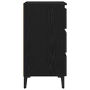 vidaXL Éjjeliszekrény fiókkal Musta tammi 40 x 35 x 69 cm Faanyag