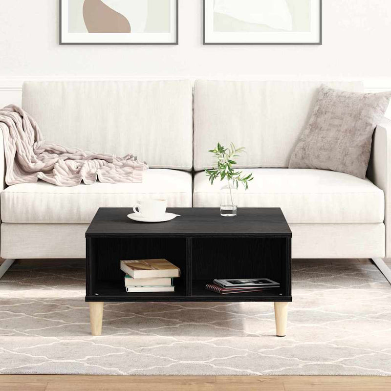 vidaXL Dohányzóasztal Musta tammi 60 x 60 x 30 cm Faanyag