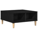 vidaXL Dohányzóasztal Fekete tölgy 60 x 60 x 30 cm Faanyag