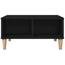 vidaXL Dohányzóasztal Fekete tölgy 60 x 60 x 30 cm Faanyag