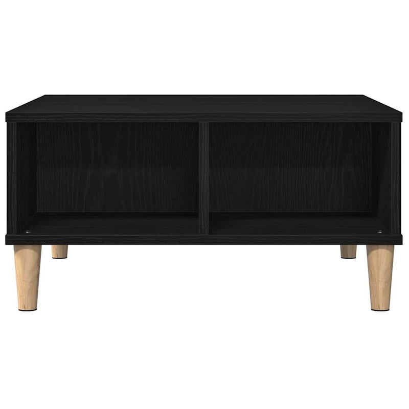 vidaXL Dohányzóasztal Musta tammi 60 x 60 x 30 cm Faanyag