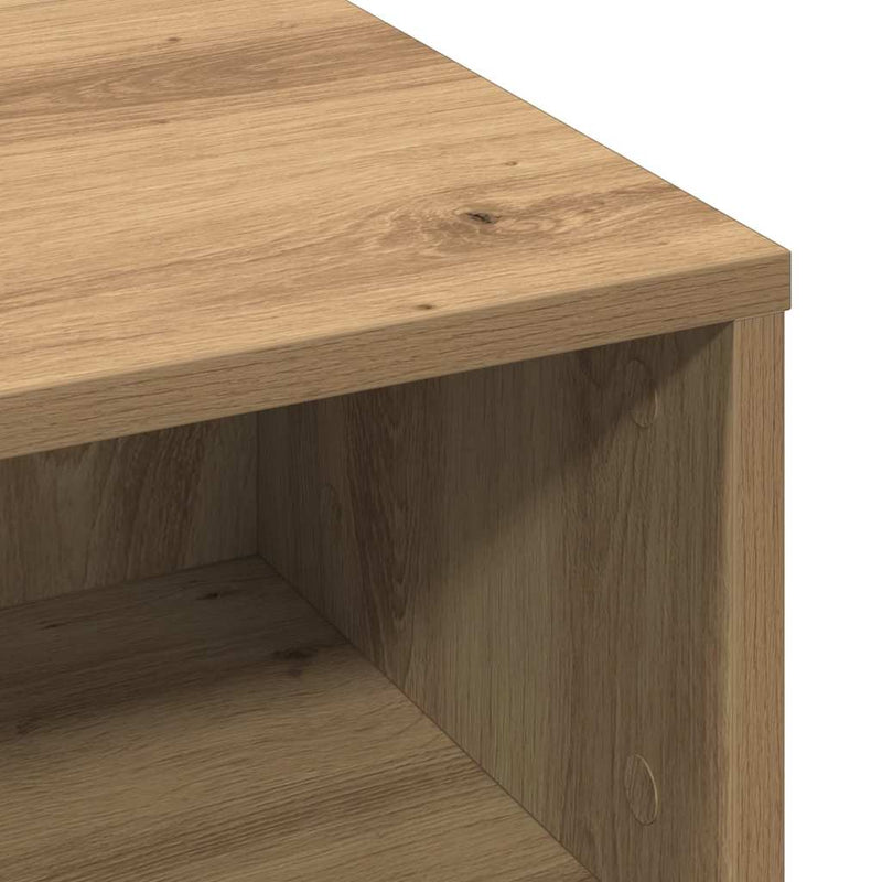 vidaXL Dohányzóasztal kézműves tölgy 60 x 60 x 30 cm Faanyag