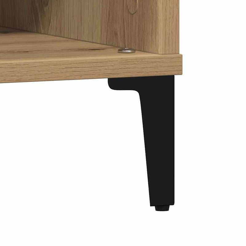 vidaXL Dohányzóasztal Artisan tölgy 60 x 60 x 30 cm