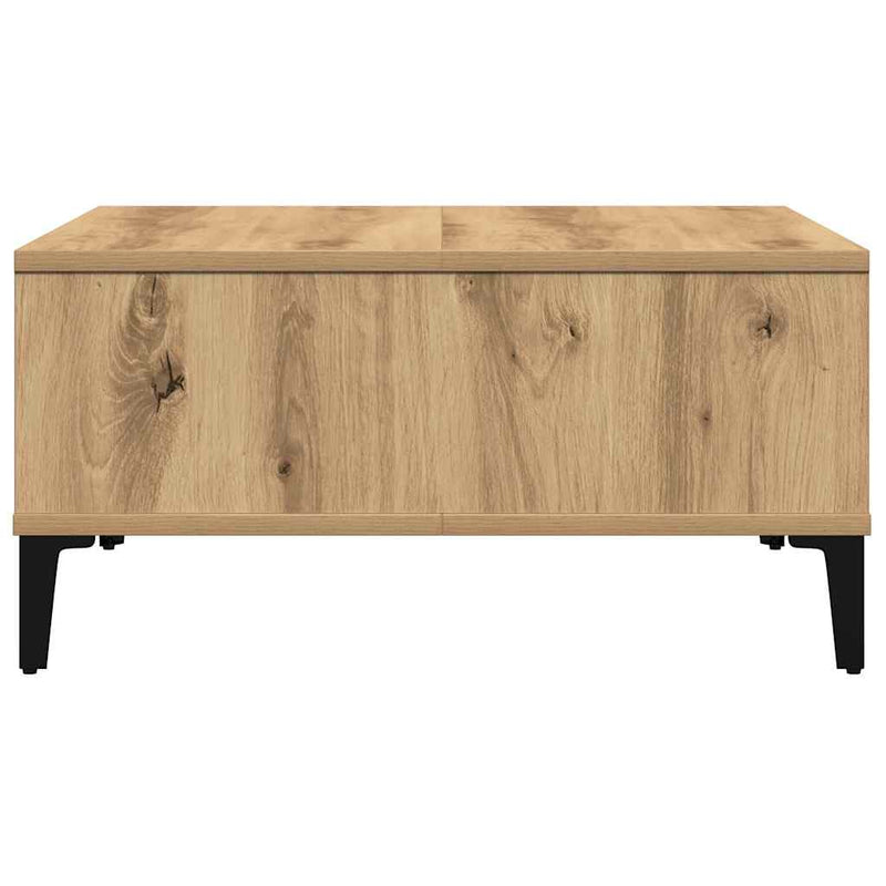 vidaXL Dohányzóasztal kézműves tölgy 60 x 60 x 30 cm Faanyag