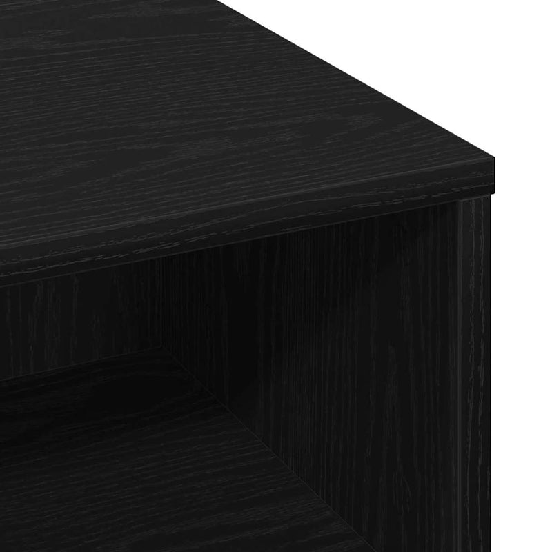 vidaXL Dohányzóasztal Musta tammi 60 x 60 x 30 cm Faanyag