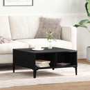 vidaXL Dohányzóasztal Fekete tölgy 60 x 60 x 30 cm