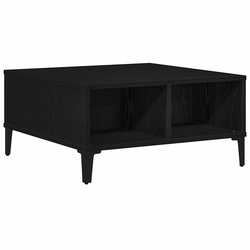 vidaXL Dohányzóasztal Musta tammi 60 x 60 x 30 cm Faanyag