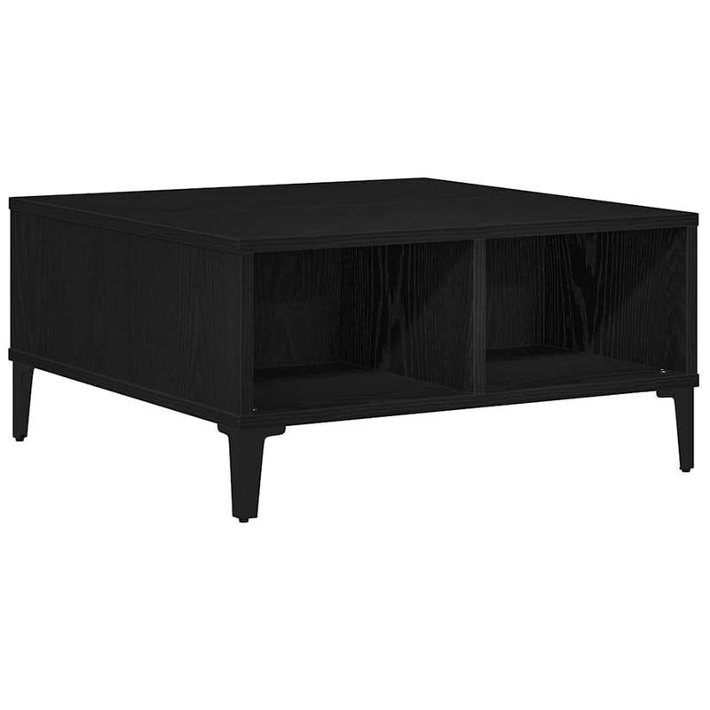 vidaXL Dohányzóasztal Musta tammi 60 x 60 x 30 cm Faanyag