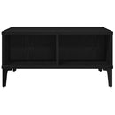 vidaXL Dohányzóasztal Fekete tölgy 60 x 60 x 30 cm