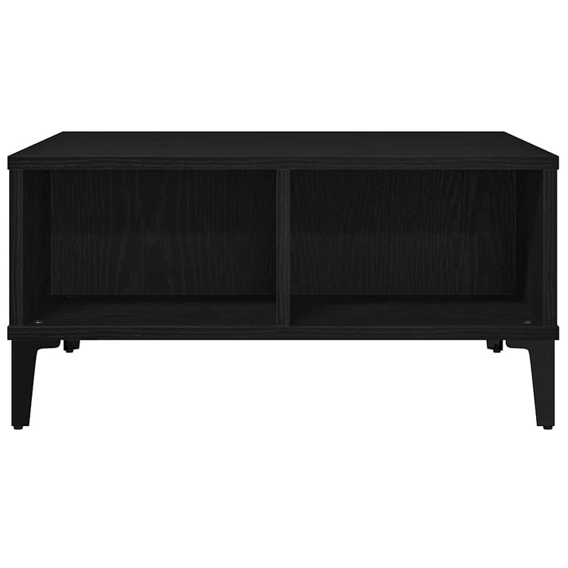 vidaXL Dohányzóasztal Musta tammi 60 x 60 x 30 cm Faanyag