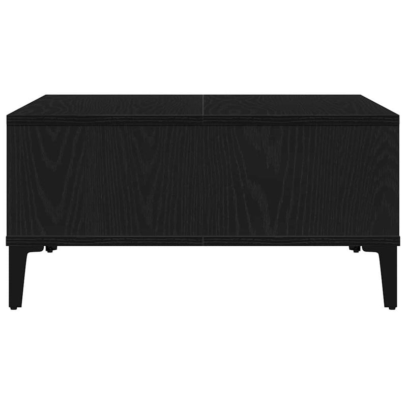 vidaXL Dohányzóasztal Musta tammi 60 x 60 x 30 cm Faanyag