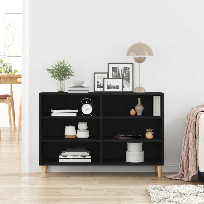 vidaXL Széf Musta tammi 103.5 x 35 x 70 cm Faanyag