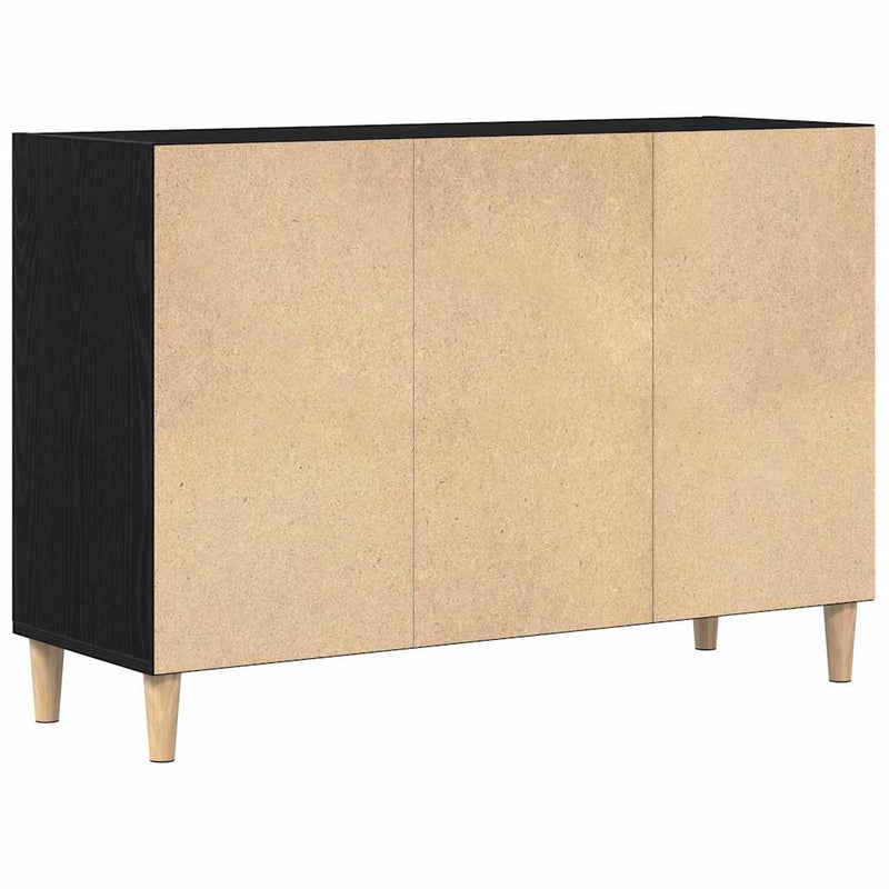 vidaXL Széf Musta tammi 103.5 x 35 x 70 cm Faanyag