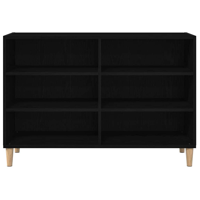 vidaXL Széf Musta tammi 103.5 x 35 x 70 cm Faanyag