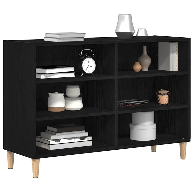 vidaXL Széf Musta tammi 103.5 x 35 x 70 cm Faanyag
