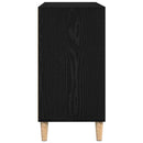 vidaXL Széf Fekete tölgy 103,5 x 35 x 70 cm Faanyag