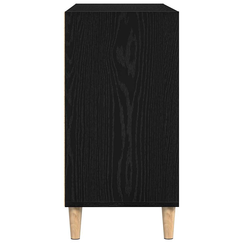 vidaXL Széf Musta tammi 103.5 x 35 x 70 cm Faanyag