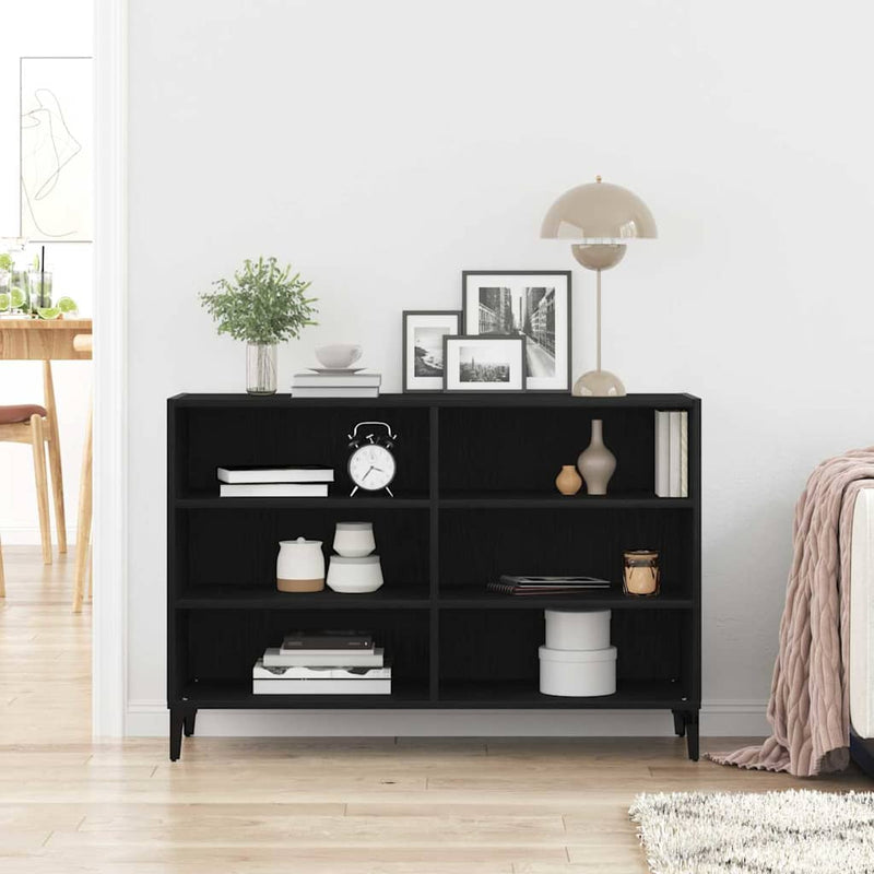 vidaXL Széf Fekete 103.5 x 35 x 70 cm Faanyag