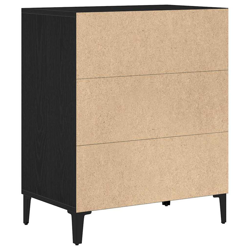 vidaXL Széf Musta tammi 57 x 35 x 70 cm Faanyag