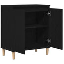 vidaXL Széf Fekete tölgy 60 x 35 x 70 cm Faanyag