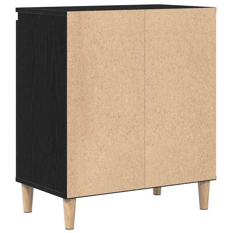 vidaXL Széf Fekete 60 x 35 x 70 cm Faanyag