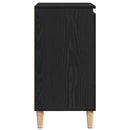 vidaXL Széf Fekete tölgy 60 x 35 x 70 cm Faanyag