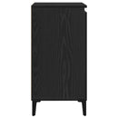 vidaXL Széf Fekete tölgy 60 x 35 x 70 cm Faanyag