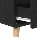 vidaXL Széf fiókkal Fekete tölgy 60 x 35 x 70 cm Faanyag